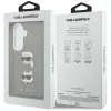 Karl Lagerfeld -  Wrapped Leather Saffiano with with K&C Head Pin (KLHCS26SPSFDHPOG) - Samsung Galaxy S26 - Grey