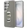 Karl Lagerfeld - Wrapped Leather Saffiano with with K&C Head Pin (KLHCS26LPSFDHPOG) - Samsung Galaxy S26 Ultra - Grey