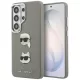 Karl Lagerfeld - Wrapped Leather Saffiano with with K&C Head Pin (KLHCS26LPSFDHPOG) - Samsung Galaxy S26 Ultra - Grey