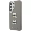 Karl Lagerfeld - Wrapped Leather Saffiano with with K&C Head Pin (KLHCS26LPSFDHPOG) - Samsung Galaxy S26 Ultra - Grey