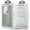 Karl Lagerfeld - Wrapped Leather Saffiano with with K&C Head Pin (KLHCS26LPSFDHPOG) - Samsung Galaxy S26 Ultra - Grey