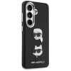 Karl Lagerfeld - Wrapped Leather Saffiano with with K&C Head Pin (KLHCS26MPSFDHPOK) - Samsung Galaxy S26 Plus - Black