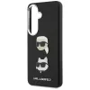 Karl Lagerfeld - Wrapped Leather Saffiano with with K&C Head Pin (KLHCS26MPSFDHPOK) - Samsung Galaxy S26 Plus - Black