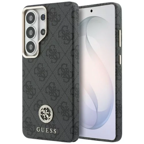 Guess - Strassz Kerek Logó MagSafe (GUHMS26LP4GRMDEK) - Samsung Galaxy S26 Ultra - Fekete