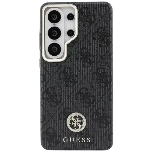 Guess - Strassz Kerek Logó MagSafe (GUHMS26LP4GRMDEK) - Samsung Galaxy S26 Ultra - Fekete