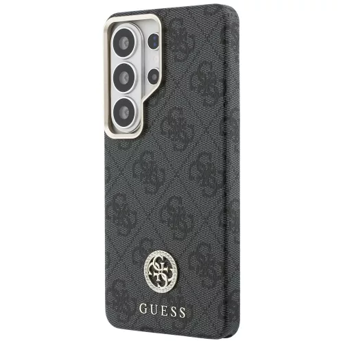 Guess - Strassz Kerek Logó MagSafe (GUHMS26LP4GRMDEK) - Samsung Galaxy S26 Ultra - Fekete