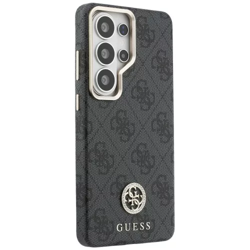 Guess - Strassz Kerek Logó MagSafe (GUHMS26LP4GRMDEK) - Samsung Galaxy S26 Ultra - Fekete