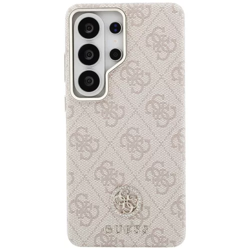 Guess - Strassz Kerek Logó MagSafe (GUHMS26LP4GRMDEP) - Samsung Galaxy S26 Ultra - Rózsaszín