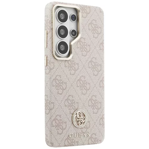 Guess - Strassz Kerek Logó MagSafe (GUHMS26LP4GRMDEP) - Samsung Galaxy S26 Ultra - Rózsaszín