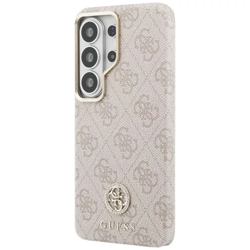 Guess - Strassz Kerek Logó MagSafe (GUHMS26LP4GRMDEP) - Samsung Galaxy S26 Ultra - Rózsaszín