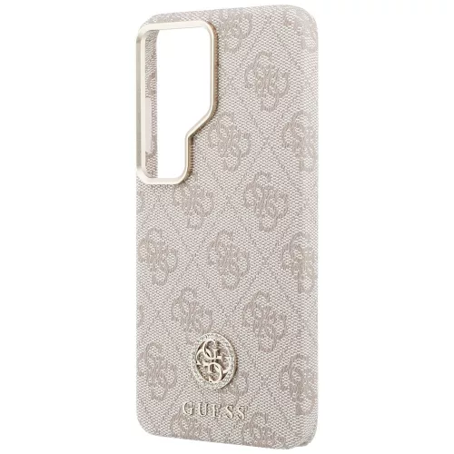 Guess - Strassz Kerek Logó MagSafe (GUHMS26LP4GRMDEP) - Samsung Galaxy S26 Ultra - Rózsaszín
