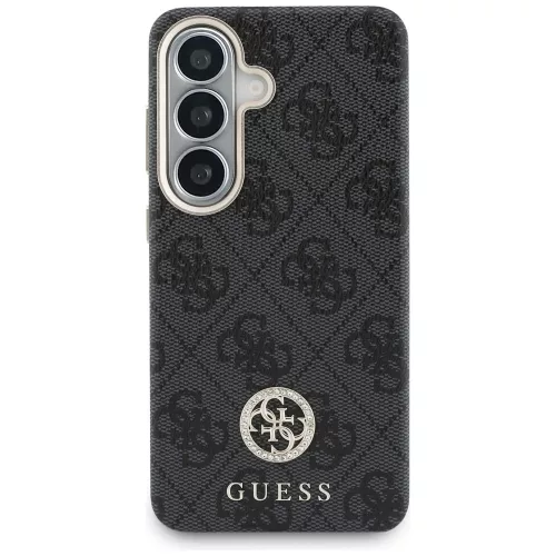 Guess - Strassz Kerek Logó MagSafe (GUHMS26MP4GRMDEK) - Samsung Galaxy S26 Plus - Fekete