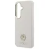 Guess - Strassz Kerek Logó MagSafe (GUHMS26SPGCRMDEE) - Samsung Galaxy S26 - Bézs
