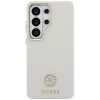 Guess - Strassz Kerek Logó MagSafe (GUHMS26LPGCRMDEE) - Samsung Galaxy S26 Ultra - Bézs