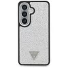Guess - Rögzített Csillámos Háromszög Logó MagSafe (GUHMS26SPFGTSCMS) - Samsung Galaxy S26 - Ezüst