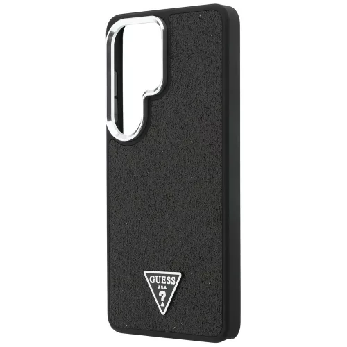 Guess - Rögzített Csillámos Háromszög Logó MagSafe (GUHMS26LPFGTSCMK) - Samsung Galaxy S26 Ultra - Fekete