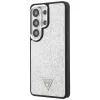 Guess - Rögzített Csillámos Háromszög Logó MagSafe (GUHMS26LPFGTSCMS) - Samsung Galaxy S26 Ultra - Ezüst