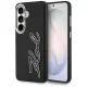 Karl Lagerfeld - Full Wrapped Grained Leather with Signature Resin Logo (KLHCS26SPGFKSRSK) - Samsung Galaxy S26 - Black