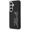 Karl Lagerfeld - Full Wrapped Grained Leather with Signature Resin Logo (KLHCS26SPGFKSRSK) - Samsung Galaxy S26 - Black