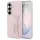 Karl Lagerfeld - Full Wrapped Grained Leather with Signature Resin Logo (KLHCS26SPGFKSRSP) - Samsung Galaxy S26 - Pink