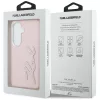 Karl Lagerfeld - Full Wrapped Grained Leather with Signature Resin Logo (KLHCS26SPGFKSRSP) - Samsung Galaxy S26 - Pink