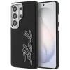 Karl Lagerfeld - Full Wrapped Grained Leather with Signature Resin Logo (KLHCS26LPGFKSRSK) - Samsung Galaxy S26 Ultra - Black