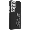 Karl Lagerfeld - Full Wrapped Grained Leather with Signature Resin Logo (KLHCS26LPGFKSRSK) - Samsung Galaxy S26 Ultra - Black