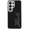 Karl Lagerfeld - Full Wrapped Grained Leather with Signature Resin Logo (KLHCS26LPGFKSRSK) - Samsung Galaxy S26 Ultra - Black