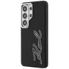 Karl Lagerfeld - Full Wrapped Grained Leather with Signature Resin Logo (KLHCS26LPGFKSRSK) - Samsung Galaxy S26 Ultra - Black