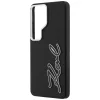Karl Lagerfeld - Full Wrapped Grained Leather with Signature Resin Logo (KLHCS26LPGFKSRSK) - Samsung Galaxy S26 Ultra - Black