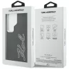 Karl Lagerfeld - Full Wrapped Grained Leather with Signature Resin Logo (KLHCS26LPGFKSRSK) - Samsung Galaxy S26 Ultra - Black