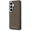 Karl Lagerfeld - Leather with Initial Logo Debossed MagSafe (KLHMS26SPGFKLRDW) - Samsung Galaxy S26 - Brown