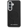 Karl Lagerfeld - Leather with Initial Logo Debossed MagSafe (KLHMS26MPGFKLRDK) - Samsung Galaxy S26 Plus - Black