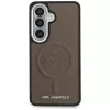 Karl Lagerfeld - Leather with Initial Logo Debossed MagSafe (KLHMS26MPGFKLRDW) - Samsung Galaxy S26 Plus - Brown