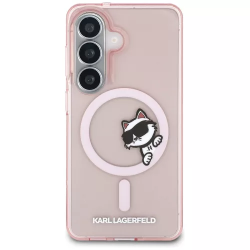 Karl Lagerfeld - IML Choupette Peekaboo Logo MagSafe (KLHMS26S6HCPSCP) - Samsung Galaxy S26 - Pink