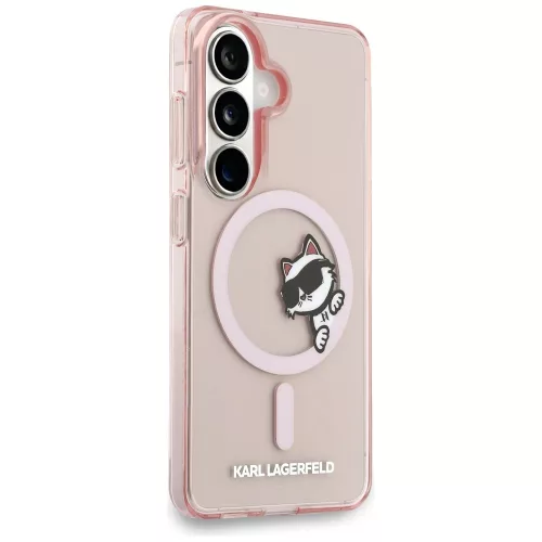Karl Lagerfeld - IML Choupette Peekaboo Logo MagSafe (KLHMS26S6HCPSCP) - Samsung Galaxy S26 - Pink