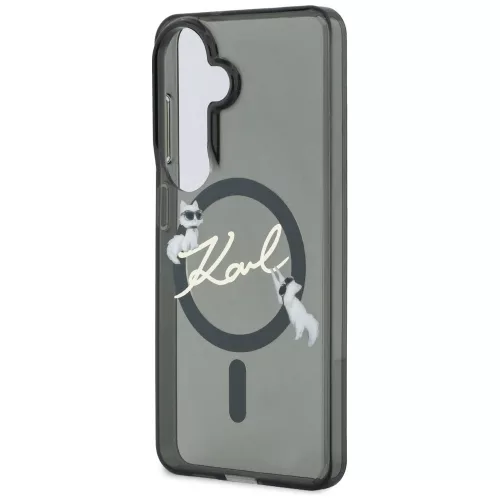 Karl Lagerfeld - IML Choupette Karl Script Logo MagSafe (KLHMS26S5HKSCAK) - Samsung Galaxy S26 - Black