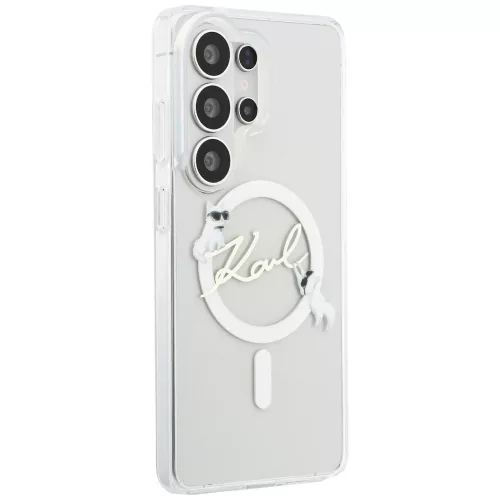 Karl Lagerfeld - IML Choupette Karl Script Logo MagSafe (KLHMS26L5HKSCAH) - Samsung Galaxy S26 Ultra - White