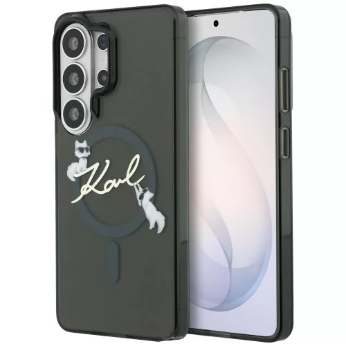 Karl Lagerfeld - IML Choupette Karl Script Logo MagSafe (KLHMS26L5HKSCAK) - Samsung Galaxy S26 Ultra - Black