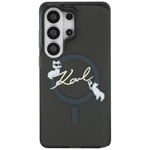 Karl Lagerfeld - IML Choupette Karl Script Logo MagSafe (KLHMS26L5HKSCAK) - Samsung Galaxy S26 Ultra - Black