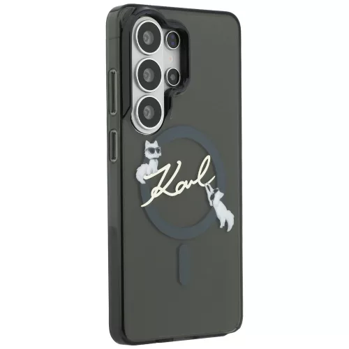 Karl Lagerfeld - IML Choupette Karl Script Logo MagSafe (KLHMS26L5HKSCAK) - Samsung Galaxy S26 Ultra - Black