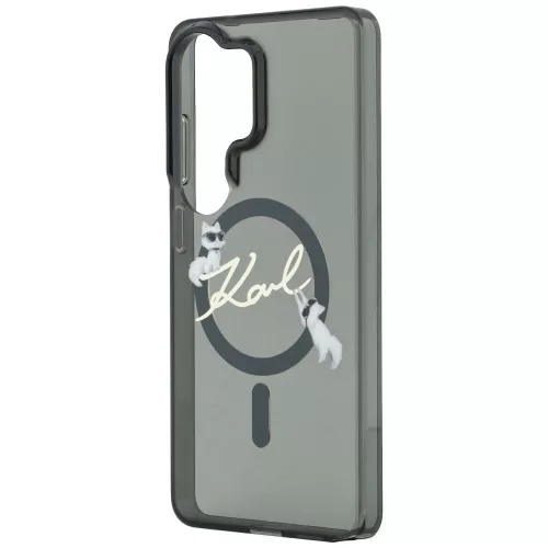 Karl Lagerfeld - IML Choupette Karl Script Logo MagSafe (KLHMS26L5HKSCAK) - Samsung Galaxy S26 Ultra - Black