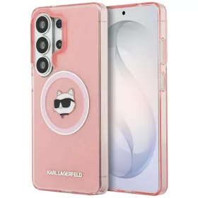   Karl Lagerfeld - IML Choupette Head on KL Repeated Logo MagSafe (KLHMS26LHMKBCHOP) - Samsung Galaxy S26 Ultra - Pink