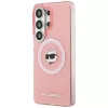 Karl Lagerfeld - IML Choupette Head on KL Repeated Logo MagSafe (KLHMS26LHMKBCHOP) - Samsung Galaxy S26 Ultra - Pink