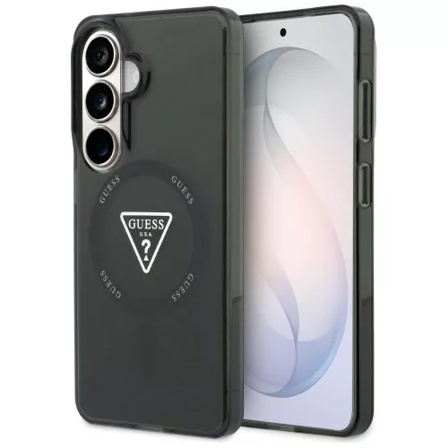 Guess - IML Átmenetes Háromszög MagSafe (GUHMS26SHGTMLCGK) - Samsung Galaxy S26 - Fekete