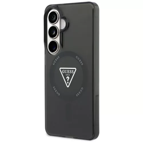 Guess - IML Átmenetes Háromszög MagSafe (GUHMS26SHGTMLCGK) - Samsung Galaxy S26 - Fekete