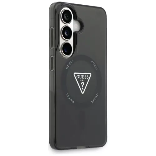 Guess - IML Átmenetes Háromszög MagSafe (GUHMS26SHGTMLCGK) - Samsung Galaxy S26 - Fekete