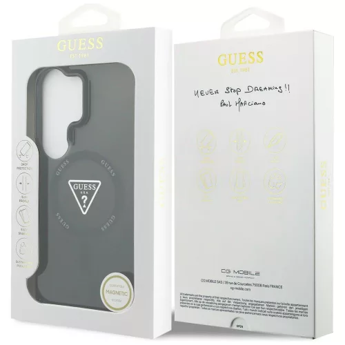 Guess - IML Átmenetes Háromszög MagSafe (GUHMS26LHGTMLCGK) - Samsung Galaxy S26 Ultra - Fekete