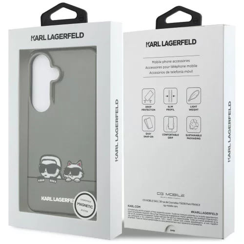 Karl Lagerfeld - IML K&C Peekaboo Logo MagSafe (KLHMS26S6HPKACK) - Samsung Galaxy S26 - Black