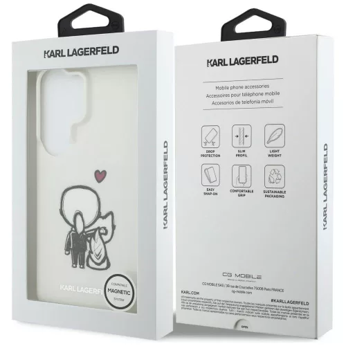 Karl Lagerfeld - IML with K&C Back Logo MagSafe (KLHMS26L6HKCBHH) - Samsung Galaxy S26 Ultra - White